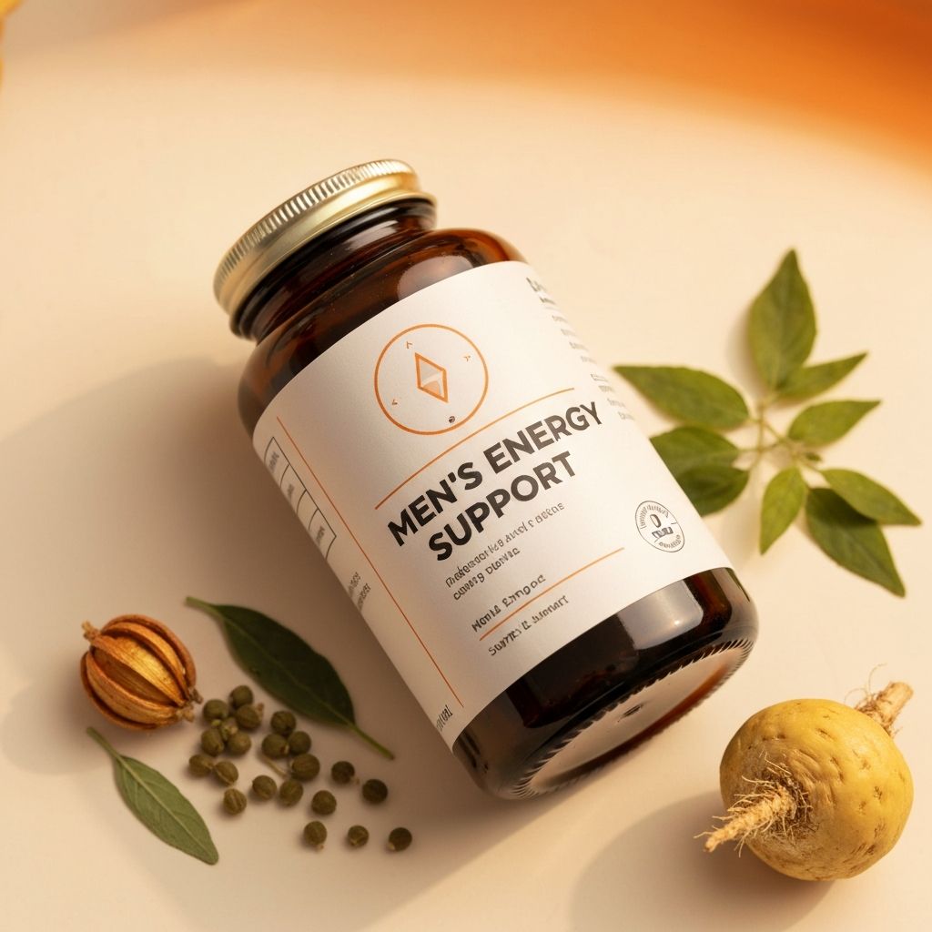 Men's energy support supplement with natural ingredients
